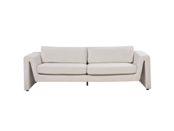 Sofá de 3 plazas BELIANI Maunu de Terciopelo Beige 237x83x76