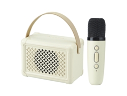 Altavoz Portátil Bluetooth Para Karaoke Con Micrófono Inalámbrico, Radio Fm Y Batería De Larga Duración.