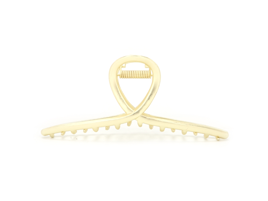 2026-clips De Cabelo Para Mulher De Metal Mate Com Fixação Forte Anti-deslizante Ouro Mate