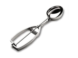 Cuchara ovalada de acero inoxidable para helados LACOR Luxe