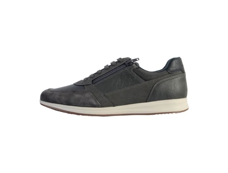 Zapatillas de Hombre GEOX Cano Baixo Avery Wrinkl Piel Negro (42)