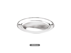 Bandeja Para Servir Ovalada Acero Inox 35cm
