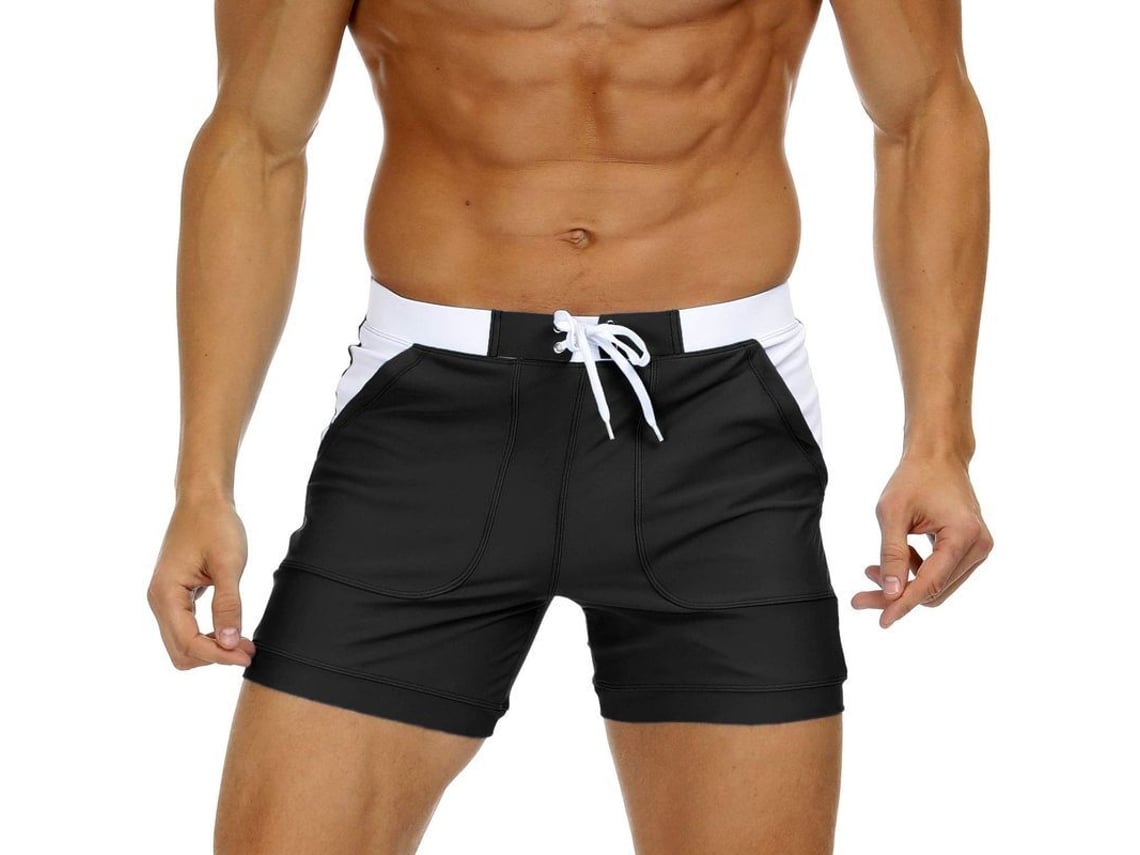 Bañador de hombre Rebe Quick Swim con cordón ajustable, talla 36 XL.