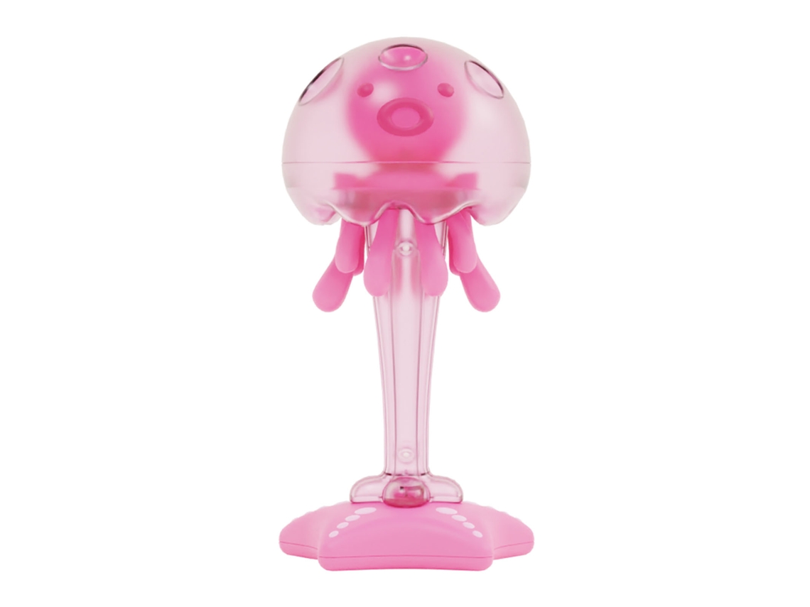 Juguete De Mordedor Medusa Con Luz Y Sonido Susurrante Desarrollo Cognitivo Silicona Para Bebés Rosa