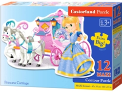 Puzzle CASTORLAND Princess Carriage (12 Piezas)