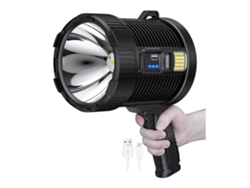 Omni-linterna De Mano Recargable, 100000 Lumens Led Con Carga Solar Y Usb, Impermeable Ipx5, Linterna Lateral Para Exteriores