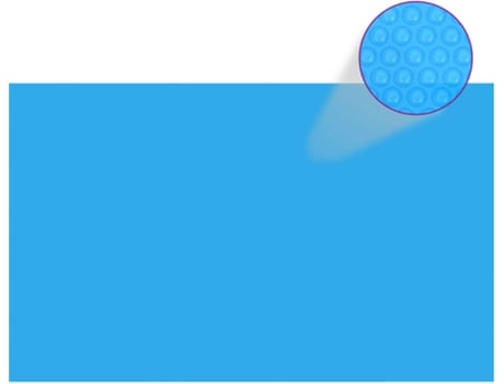vidaXL Cubierta para piscina rectangular 260x160 cm PE azul