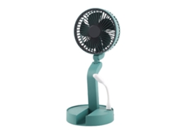 Ventilador de mesa plegable, potente y silencioso con luz USB.