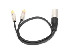 Cable Divisor De Audio Xlr Macho A 2 Rca De 1 M/3,3 Pies Para Micrófono De Mesa De Mezclas