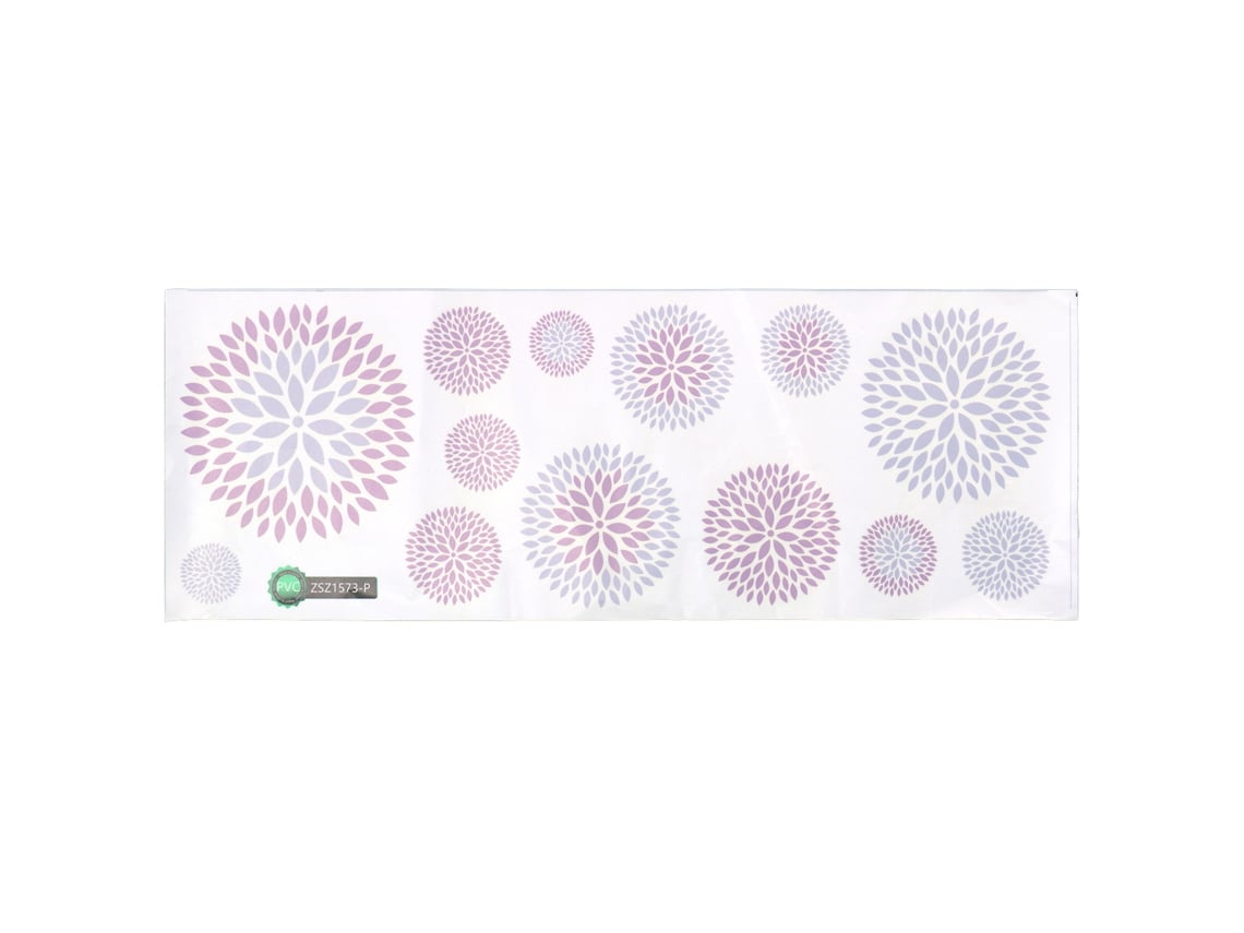 Adhesivos de pared DIY Baok con un innovador diseño de hortensias en PVC, perfectos para salas de estar, oficinas y estudios.