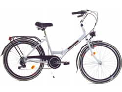Mueble plegable de 24 pulgadas con 6 velocidades, blanco y negro, B.active
