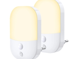 Luz Nocturna Con Sensor De Movimiento, 2 Unidades, Recargable, 5 Niveles De Intensidad.