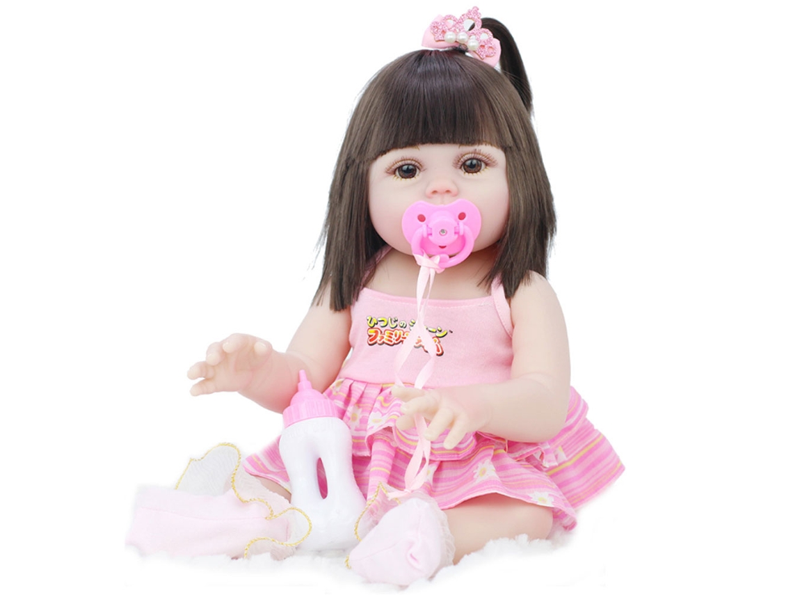 Muñeca Reborn De 53 Cm, Bebé De Vinilo Simulado Con Función De Micción, Juguete Educativo Para Niños.
