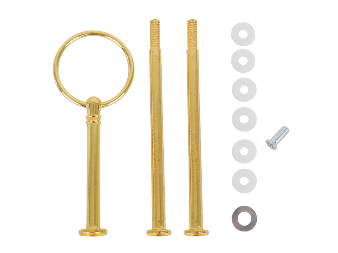 RNEMITERY Asa para soporte de tartas para bodas, de aleación de zinc, resistente y duradera, de varios niveles y elegante, fácil de instalar, con diseño desmont