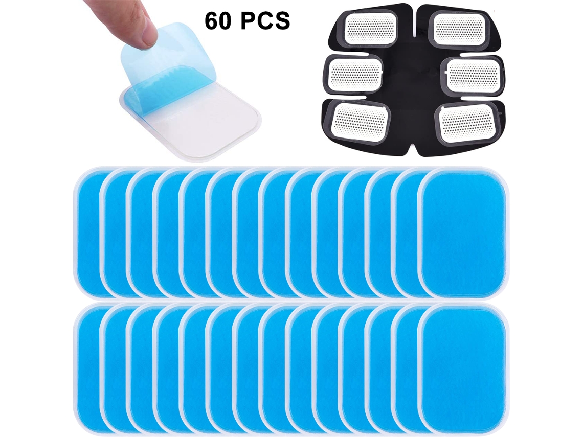 Almohadillas de gel para estimulador muscular abdominal. Ejercitador abdominal. Amplia compatibilidad con entrenador abdominal EMS y cinturón.