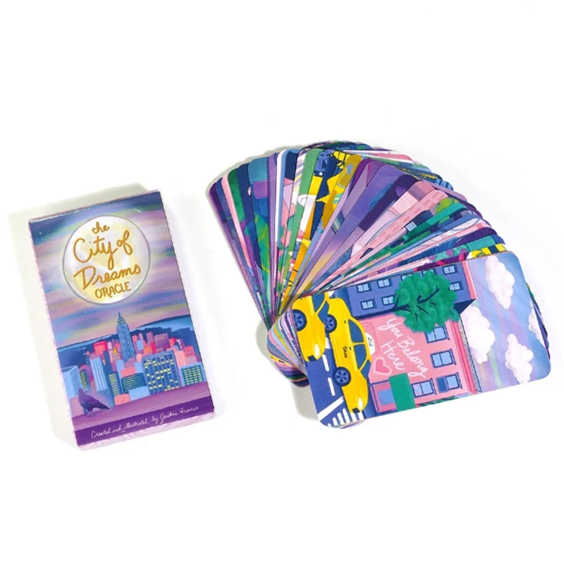 Juego De Mesa De Cartas Oráculo Dream City: Herramienta De Adivinación Y Destino (35 Cartas)