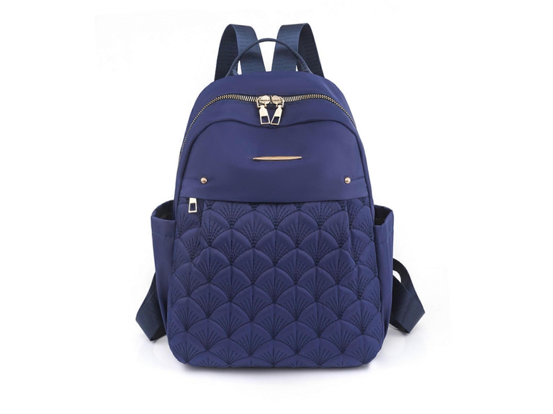 Mochila multiusos para mujer, ideal para estudiantes universitarias, viajes y escuela. Resistente a salpicaduras, de gran capacidad y color azul.