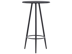 Maison Exclusive - Juego De Mesa Alta Y Taburetes 3 Piezas Plástico Negro