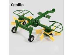 Tractor de juguete con control remoto, simulación de maquinaria agrícola, modelo de coche de ingeniería, incluye batería y control remoto.