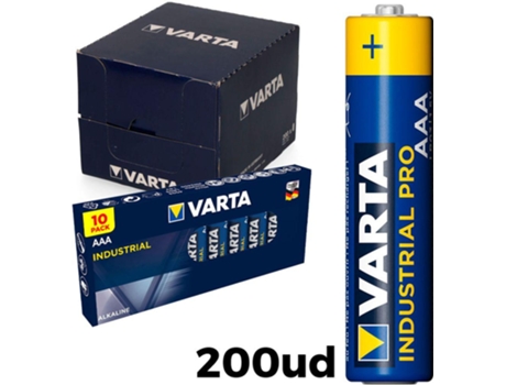 Pack 10 Pilas AAA LR03 Varta Industrial Pro