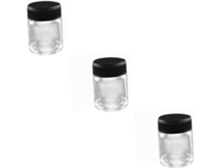 Frascos De Vidrio Para Aerógrafo De 3 Piezas Con Tapa, Frascos Transparentes