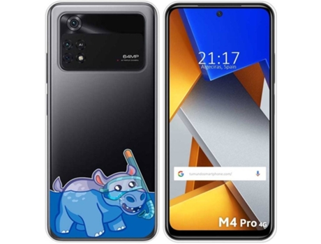 Carcasa para Xiaomi Poco M4 Pro 4G TUMUNDOSMARTPHONE Dibujos Transparente Hipo Multicolor