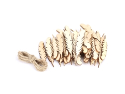 50 Piezas De Artesanías De Madera Con Forma De Pluma Para Decoración De Paredes, Bodas, Fiestas, Salas De Estar, Bricolaje.