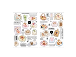 2 Pegatinas De Comida Para Scrapbooking, Exquisitas, Únicas Y Decorativas, Para Manualidades Diy.