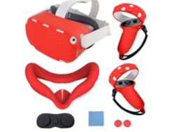 Cubierta Protectora De Silicona (antideslizante Y Antichoque) Cubierta Protectora Para Host Oculus Quest 2 Con Mango De Envoltura Completa Newfit