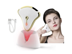 Masajeador facial eléctrico Gua Sha, masajeador raspador, masajeador facial para la piel del cuerpo, spa facial, recargable, dorado Yemaesre