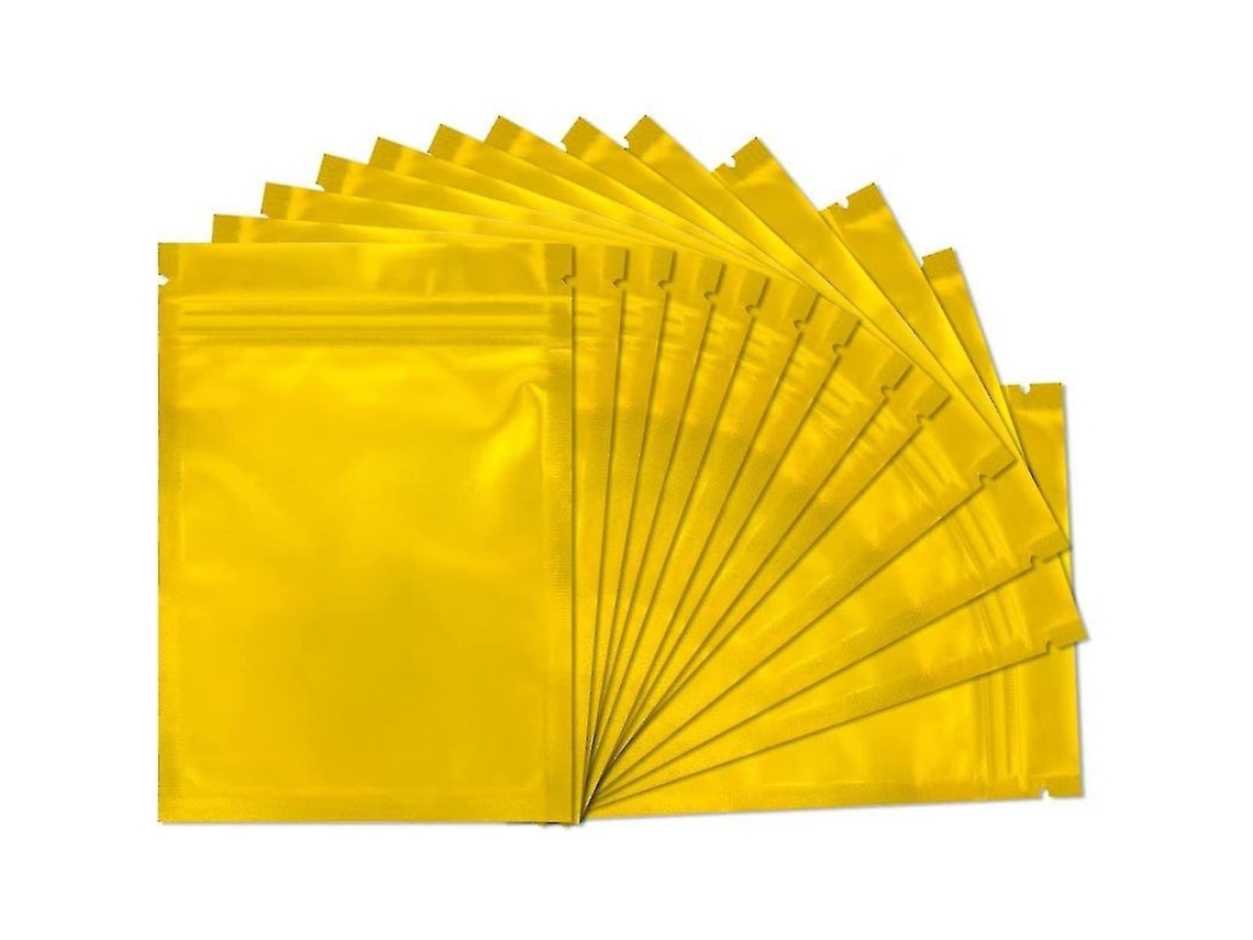2026-bolsas A Prueba De Olor Mylar Resellables Con Tira Hermética Y Sellado Por Calor Para Almacenamiento De Alimentos Negro Mate 100 Unidades