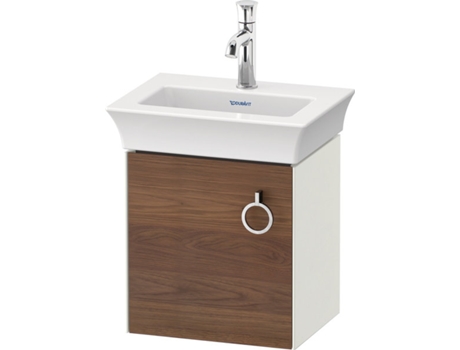 DURAVIT Tulip blanco, mueble de tocador colgado en la pared, ancho 384 x fondo 298mm, con 1x tope de puerta a la izquierda, con tirador, WT4250L