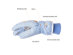 Guantes de esquí para niños, guantes de patinaje para motocicleta, cómodos