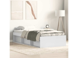 Estructura De Cama Blanca 90x200 Cm