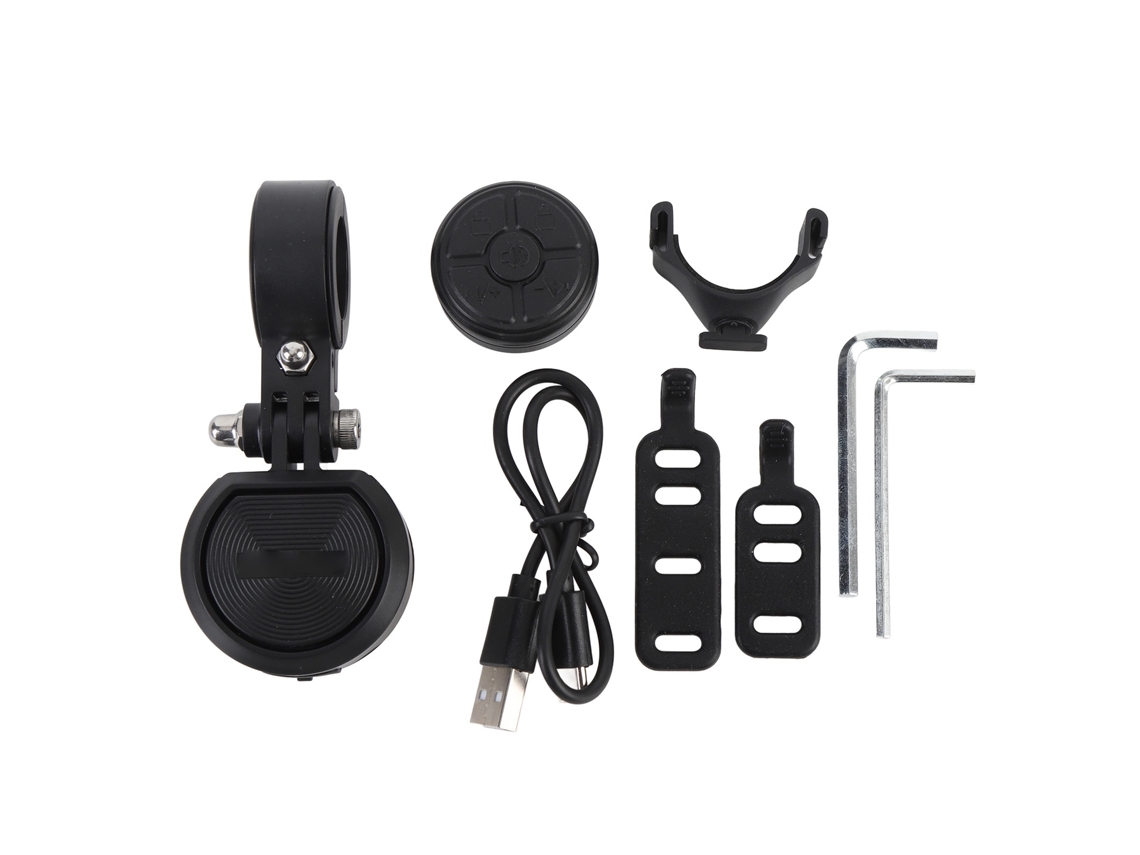 Campana Eléctrica Para Bicicleta 120db Alarma Antirrobo Ip66 Recargable Con Control Remoto Para Bicicleta De Montaña
