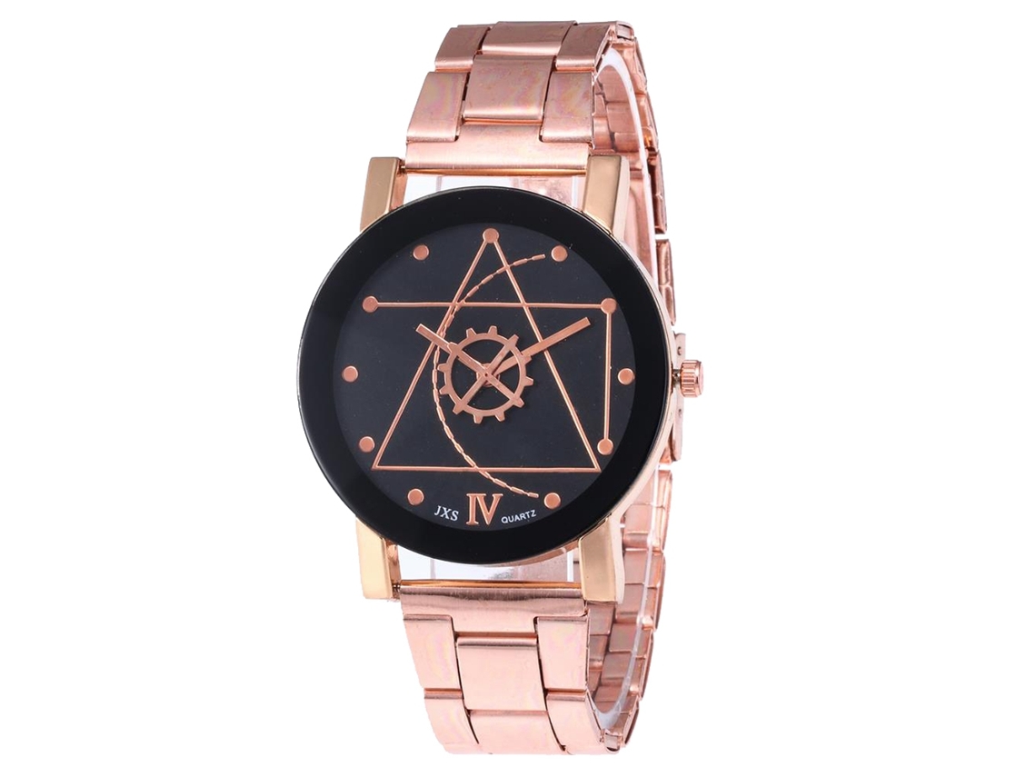 Reloj De Pulsera De Cuarzo Con Brazalete De Acero, Esfera Redonda, Modelo J41-2