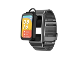 Reloj inteligente A8 2 en 1 con Bluetooth y correa de acero de 1,98 pulgadas, compatible con ECG/NFC Hengrongshen