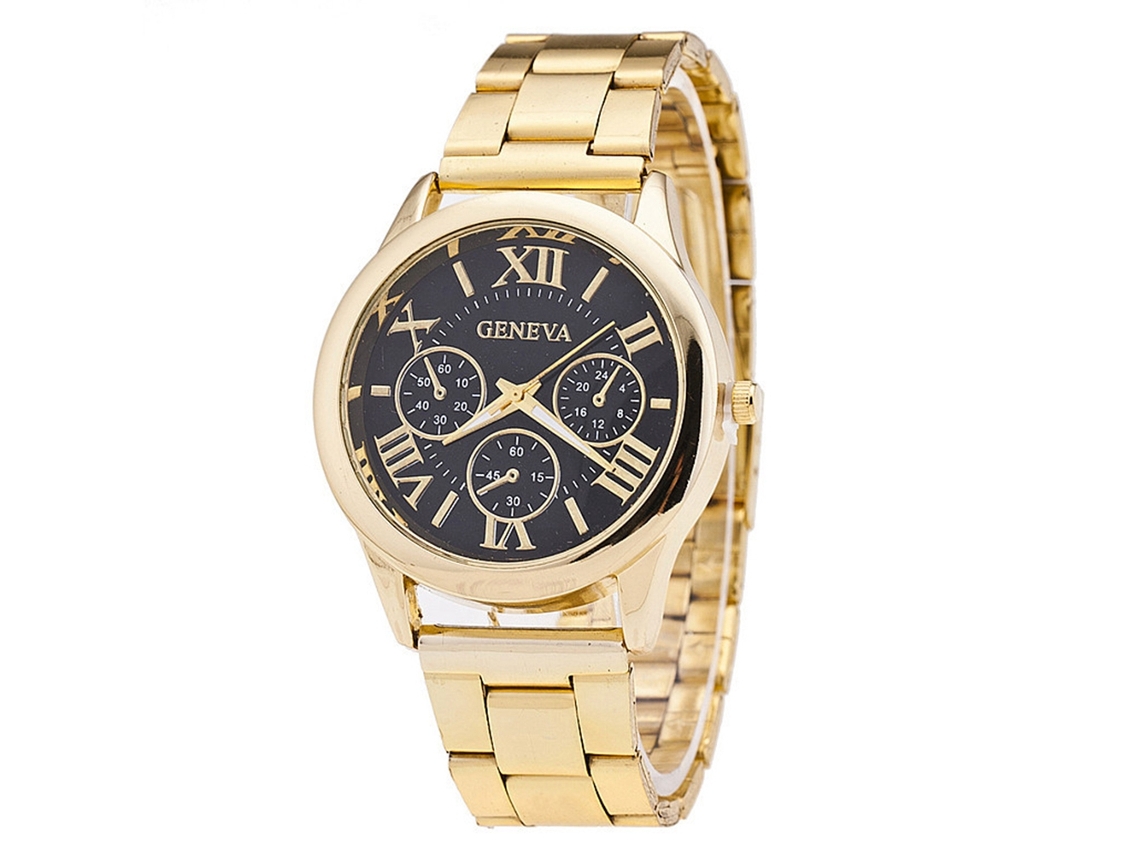 Reloj De Pulsera Para Parejas Con Estampado De Letras Moderno Y Correa De Piel De Cocodrilo Blanca.
