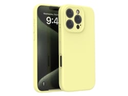 (color Amarillo Claro, Iphone 15) Funda De Silicona Líquida Para La Serie Iphone, Todo Incluido Lente Anti-caídas