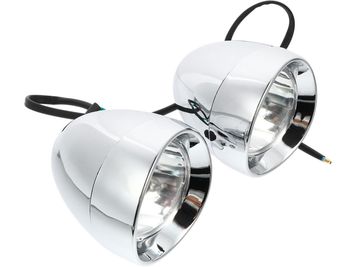 Faros Antiniebla Impermeables De 2 Piezas, Faros Auxiliares, Plástico Retro Con Disipación De Calor.