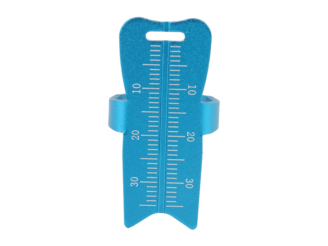 Regla Anular Dental Para Medir Dientes, Herramienta De Medición De Conductos Radiculares, Instrumento Dental (azul)