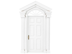 Puerta De Madera Para Armar Tú Mismo, Accesorio De Mobiliario En Miniatura Para Casa De Muñecas A Escala 1:12