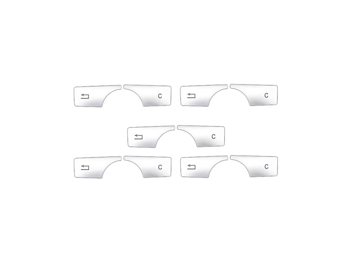 10 Pegatinas Decorativas Para La Cubierta Del Botón Multimedia Del Coche, Compatibles Con Los Modelos Ce Clase W204 Cls Glk C180 E260 (2007-2017).