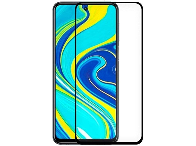 Protector de Cristal Templado Xiaomi Redmi Note 9s, Note 9 Pro COOL Negro