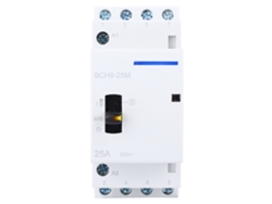 Contactor Modular De Ca 4p 25a Bch8-25m Con Interruptor Manual De Control 4nc Para Uso Doméstico.