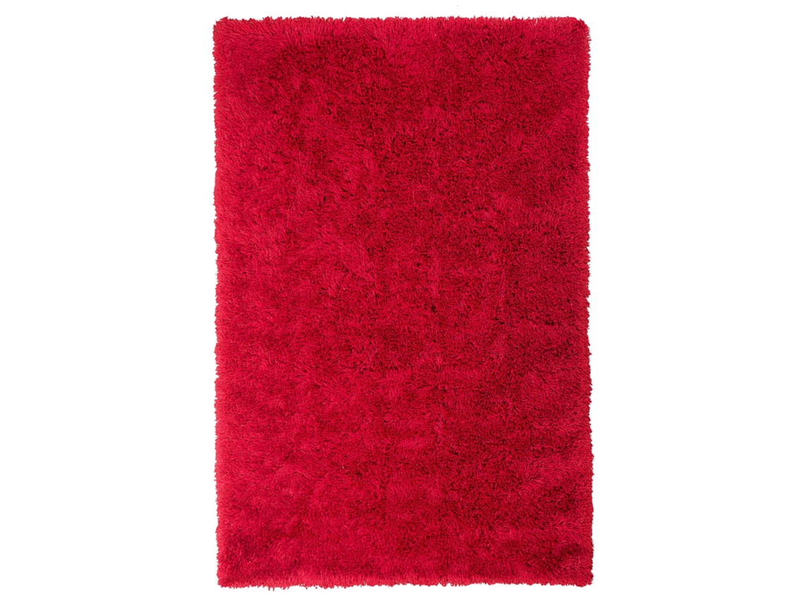 Alfombra BELIANI Cide de Poliéster Rojo 140x200