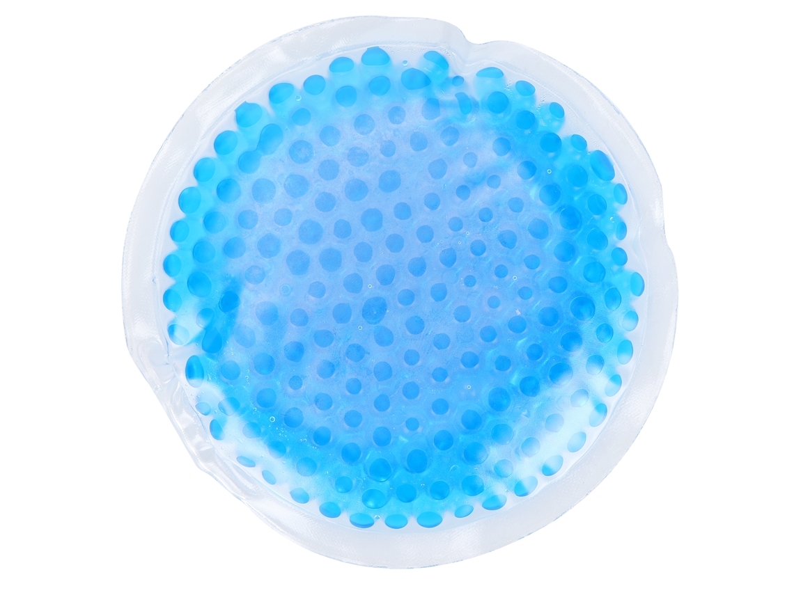 Paquete De Gel Reutilizable Para Compresas Frías Y Calientes Redondo 10x10cm Alivio Del Dolor Para Hogar Y Salón Azul M