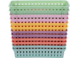 Organizador De Escritorio Rectangular Resistente De 12 Piezas Para Lápices, Bolígrafos Y Útiles Escolares.