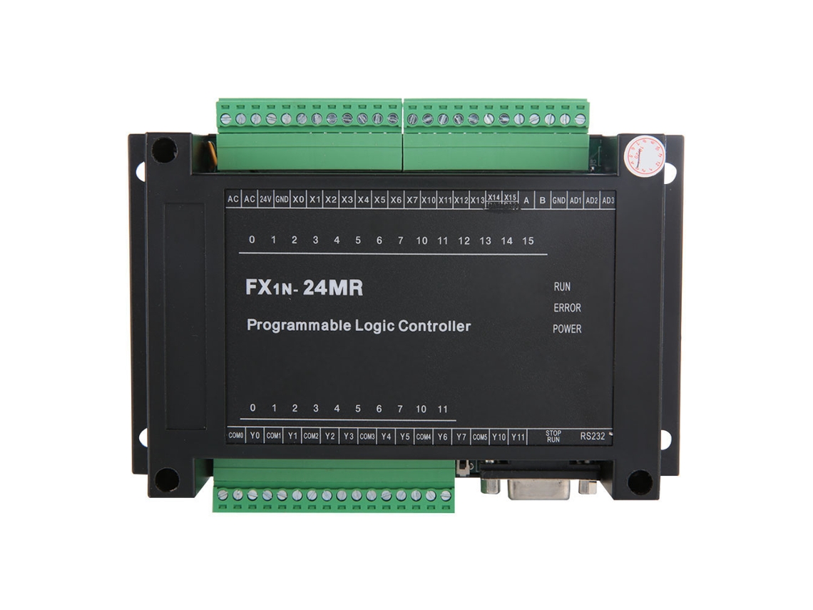 Placa De Controle Industrial Fx1n-24mr 14 Entradas 10 Saídas 24v 5a Plc