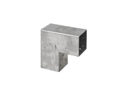 Conector Pérgola 90 Graus Galvanizado Para Postes 12 X 12 Cm Modelo Cubo Por Peça Wovar